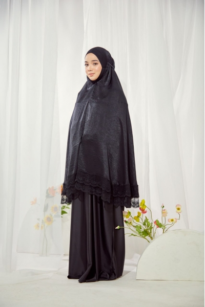 Mini Telekung Santorini Black